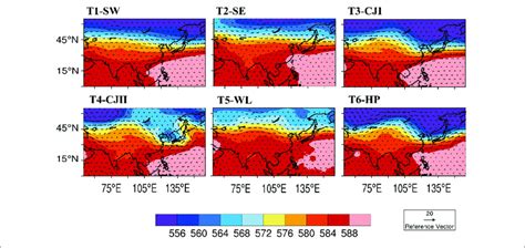 The 500 Hpa Geopotential Height Colorbar Unit Dagpm And Wind