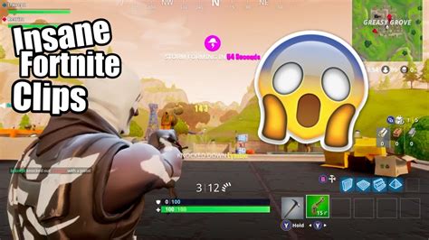 Insane Fortnite Clips Stream Highlights Fortnite Battle Royale Youtube