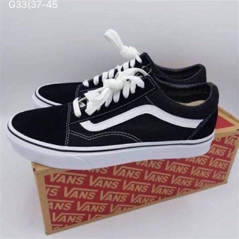 ส่งฟรึ ของแทั รองเท้า Vans Old Skool Classic Black White Outlet