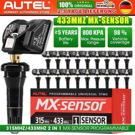 Autel Mx Sensor Mhz Reifendruck Sensor Tpms Rdks Programmier