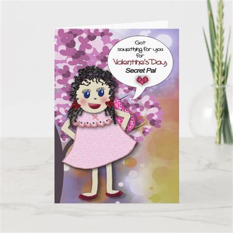 Valentines Day Secret Pal Holiday Card Zazzle