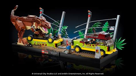 Lego Announces Piece Jurassic Park T Rex Breakout Set