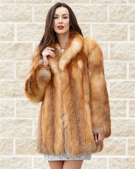 Womens Clothing Fashion Women Thick Coat Full Pelt Real Fox Fur