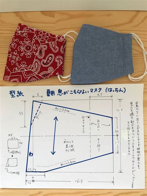 【簡単】手作りマスク型紙調整で自分にフィットするマスクの作り方手順 もかのソーイング Artofit