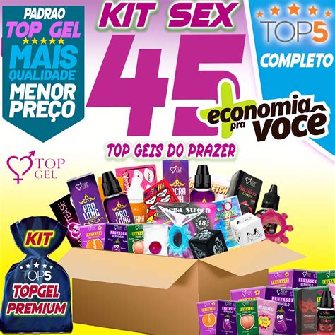 kit sex shop 45 produtos Especiais Eróticos sexy Géis Picantes para