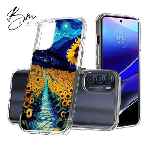 Funda Case Uso Rudo Para Motorola Girasoles Noche Estrellada Meses