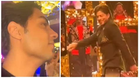 Aryan Khan Smiles Seeing Shah Rukh Khan Dance To Jhoome Jo Pathaan On