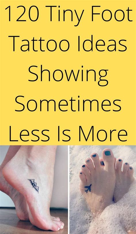 120 Tiny Foot Tattoo Ideas Showing Sometimes Less Is More Artofit