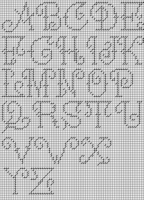 Free Needlepoint Alphabet Patterns After Entering Your Characters, You Can Select Different ...