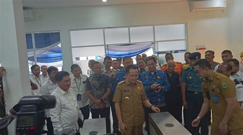 Pj Gubernur Sumsel Resmikan Renovasi Gedung Terminal Penumpang Di