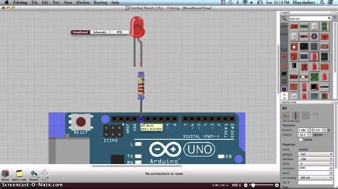 Led Blink With Fritzing Youtube