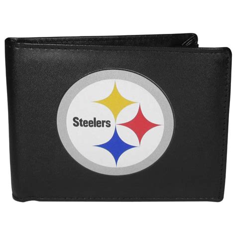 Pittsburgh Steelers Bi Fold Large Logo Wallet