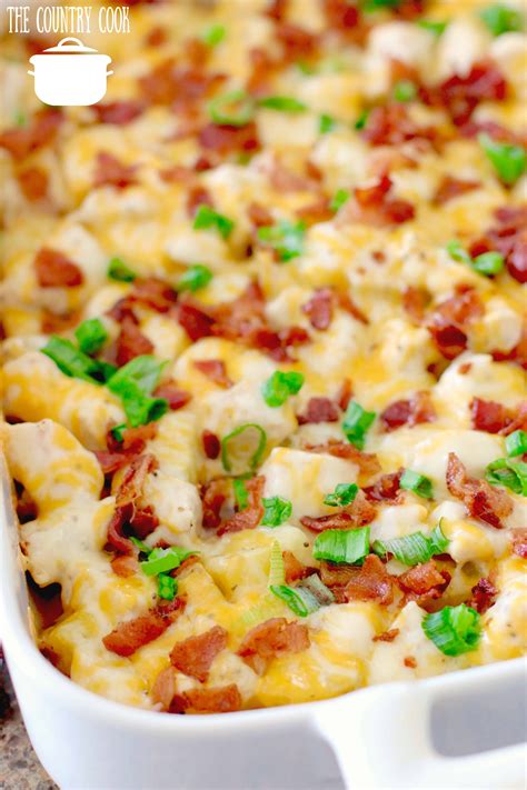 Chicken Bacon Ranch Potato Casserole The Country Cook