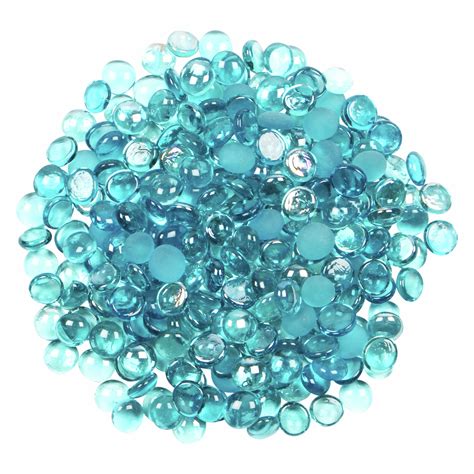 Tuscan Path 1kg 17 19mm Aqua Blue Glass Nuggets Bunnings Australia