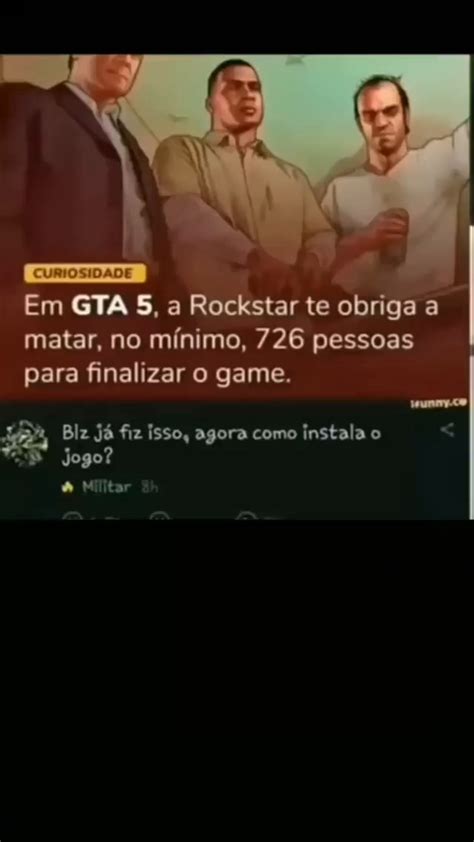 Curiosidade Em Gta A Rockstar Te Obriga A Matar No M Nimo