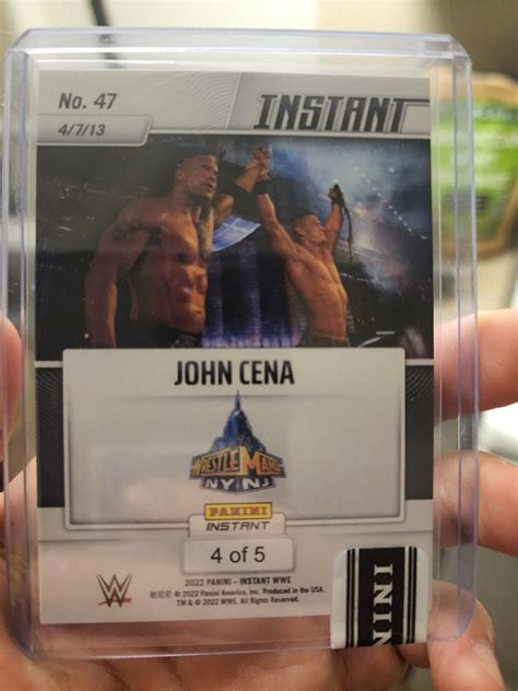 2022 Panini Instant WWE John Cena 5 Versicolor Defeats