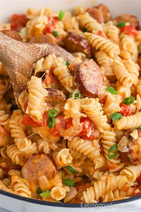 Kielbasa Pasta Eating On A Dime