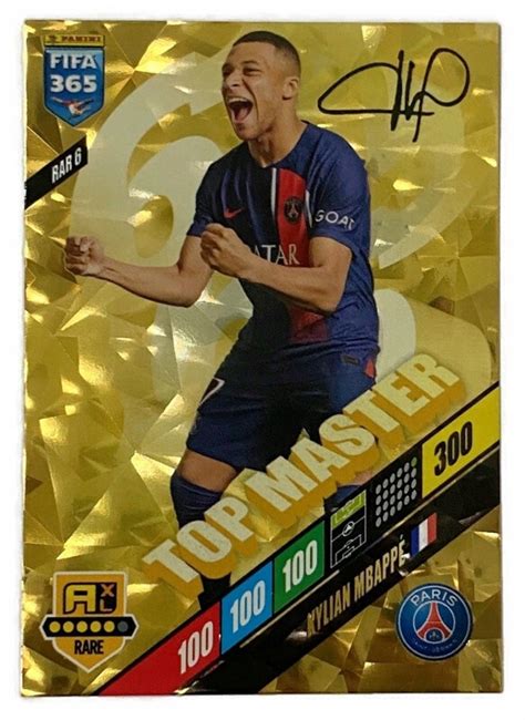 FIFA 365 2024 PANINI Karta RARE TOP MASTER Kylian Mbappe RAR 6 PSG