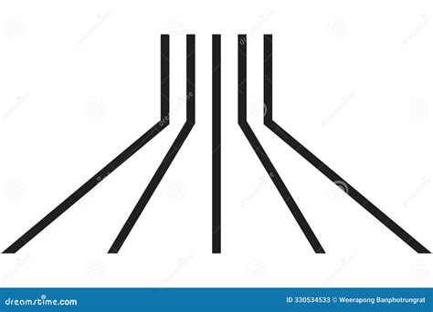 Slippery Road Traffic Warning Sign Vector Red Triangle Board Road