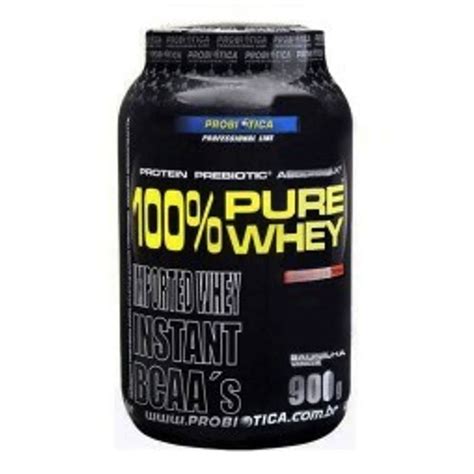 100 Pure Whey Probiótica Baunilha 900g Drogaria Sao Paulo