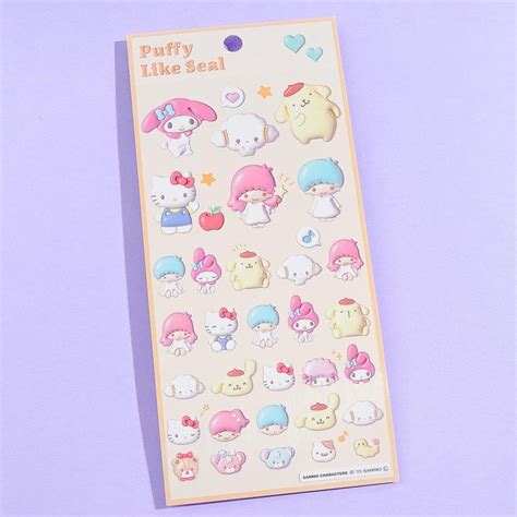 Sanrio Characters Puffy Like Stickers Sanrio Sanrio Characters