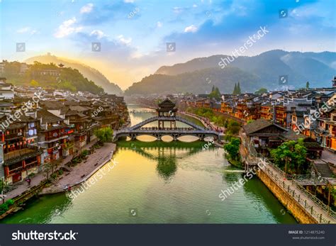 Beautiful Scenery Fenghuang Ancient Town Stock Photo 1214875240 | Shutterstock