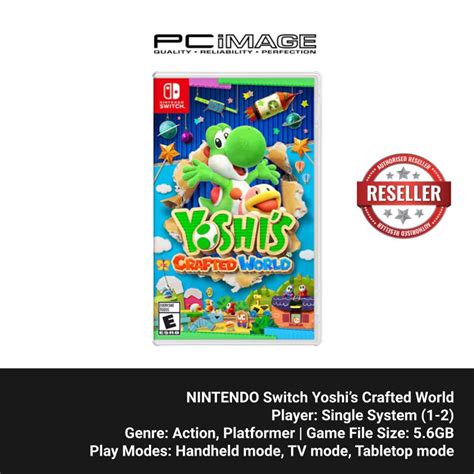 Nintendo Switch Yoshi S Crafted World Console Game PC Image