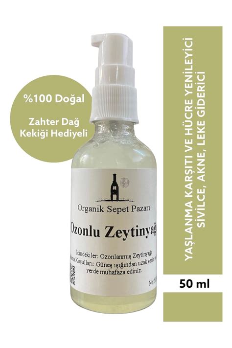 Organik Sepet Pazarı Ozonlu Zeytinyağı 50ml Damlalıklı Cam Şişe Fiyatı