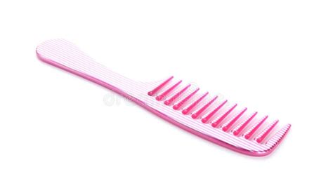 New Pink Hair Comb Isolated Stock Image Image Of Pink Isolated