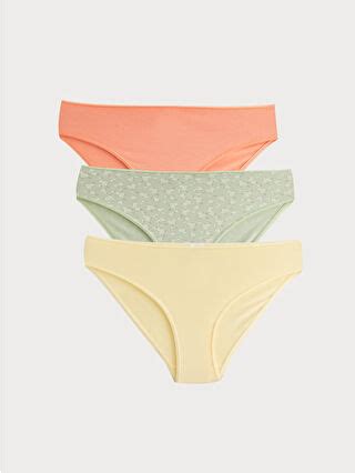 LCW DREAM Patterned Bikini Knickers 3 Pack S3G856Z8 LRF LC Waikiki