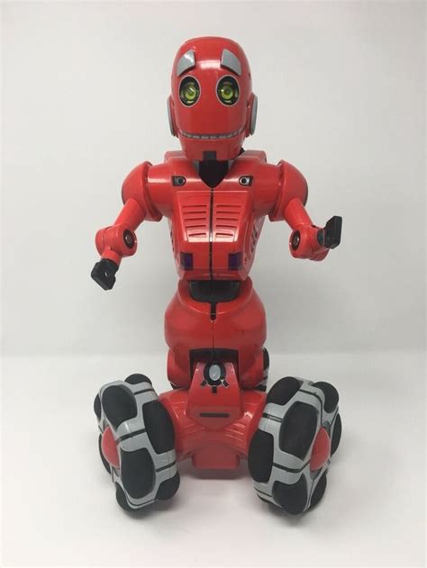 Wowwee Tribot Interactive Talking Companion Red Rolling Robot 15