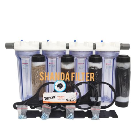 Jual PAKET NANO 4 Saringan FIlter Air ZAT BERBESI SIAP PAKAI CLEAR 10