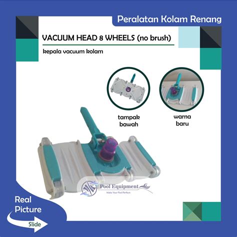 Jual Vacuum Head Roda Putih No Brush Vacum Kolam Renang Shopee