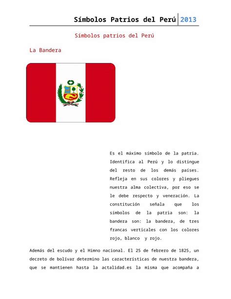 Docx Símbolos Patrios Del Perú Dokumen Tips