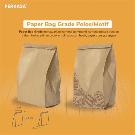 Jual Isi Paper Bag X X Coklat Motif Polos Kantong Kertas