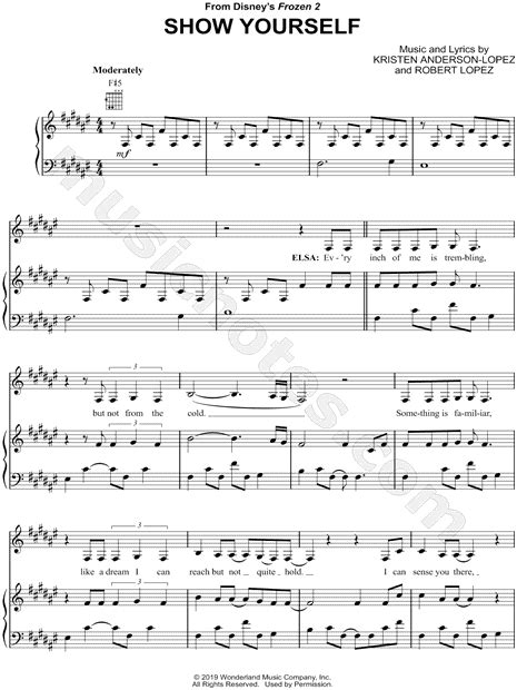 Show Yourself From Frozen 2 Sheet Music In F Major Transposable