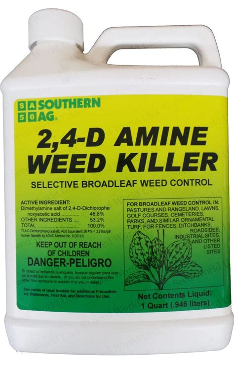 S A 2 4 D Amine Weed Killer Herbicide 1 Quart