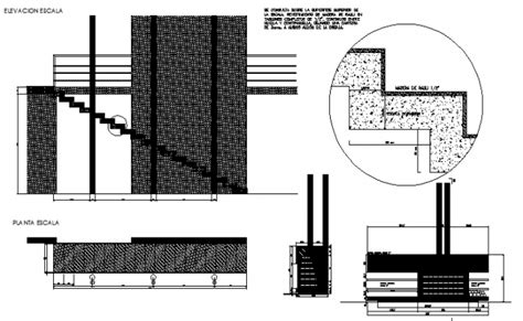 Fire Place Stove Scale Plant Elevation And Section Details Dwg File