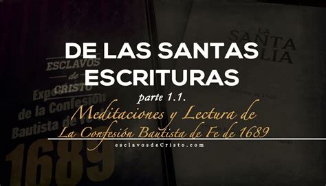 Meditaciones Y Lectura De La Confesi N Bautista De Fe De De