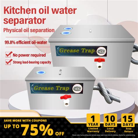 Lbs Gpm Stainless Grease Trap Oil Water Separator High Quality