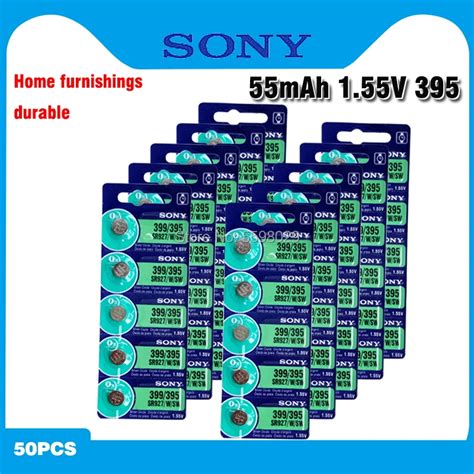 50PC SONY Original 395 SR927SW 399 SR927W AG7 LR927 1 55V Button Cell