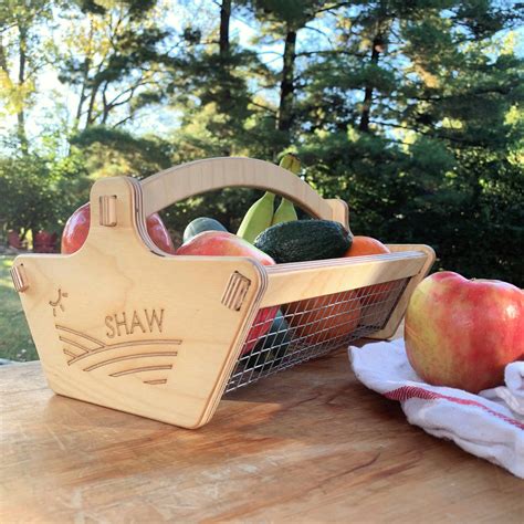 Personalized Harvest Basket Pinecone Home