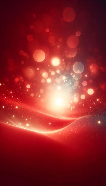 Premium AI Image | Red christmas lights background