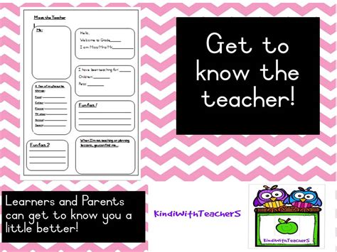 Meet The Teacher Template • Teacha