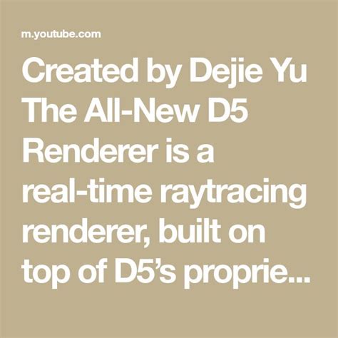 The Text Reads Created By Delie Yu The All New D Render Is A Real