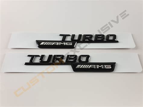 Mercedes Turbo Amg Logo Embleem Custom Exclusive