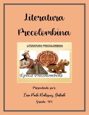 Calaméo Literatura Precolombina Pdf