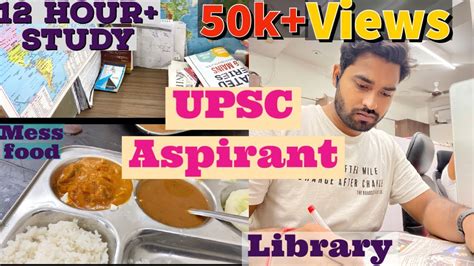 A Day In The Life Of Upsc Aspirant Full Vlog Youtube