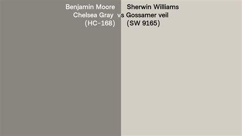 Benjamin Moore Chelsea Gray Hc 168 Vs Sherwin Williams Gossamer Veil