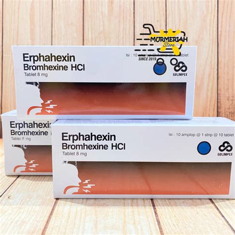 Jual Erphahexin Bromhexine Hcl 8 Mg Box Isi 10 Amplop100 Tab Obat